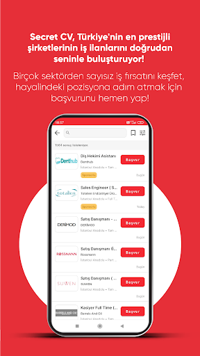 Secretcv - İş İlanı Ara & Bul ekran görüntüsü