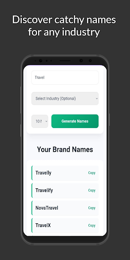 Business Name Generator ekran görüntüsü