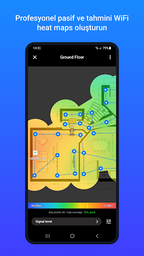 NetSpot WiFi Heat Map Analyzer ekran görüntüsü
