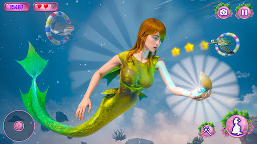 Princess Mermaid Life Sim 3D ekran görüntüsü