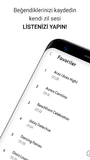 Yüksek telefon zil sesleri ekran görüntüsü