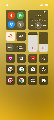 Control Center, Easy Control ekran görüntüsü