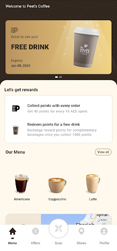 Peet's Coffee ME ekran görüntüsü