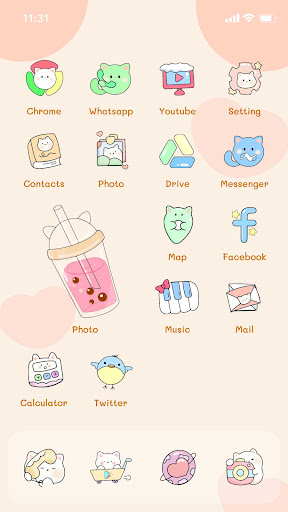 Wow Jazzy Cat  Icon Pack ekran görüntüsü