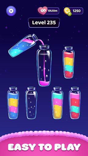 Color Sort Water Purrfect Puzz ekran görüntüsü
