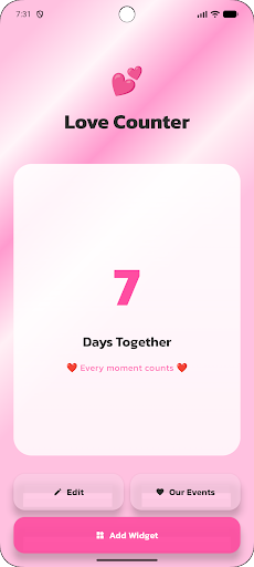 Love Counter Widget ekran görüntüsü