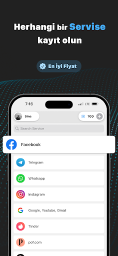 VSim - SMS Doğrulama ekran görüntüsü