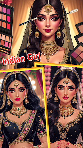 Indian Girl Dress Up & Makeup ekran görüntüsü
