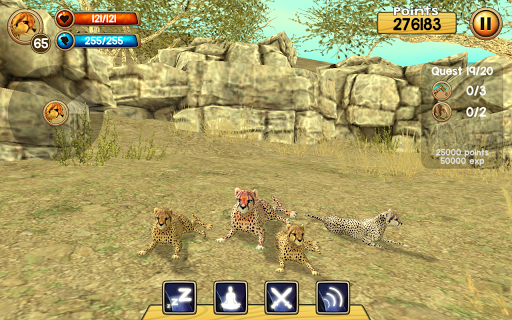 Wild Cheetah Sim 3D ekran görüntüsü