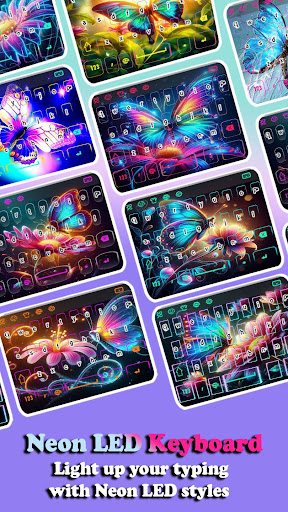 Blue Butterfly Themes & Emoji ekran görüntüsü