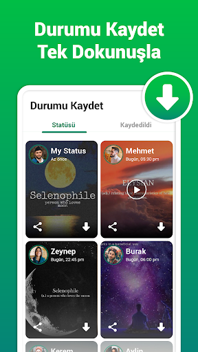 Durum Indirici - Status Saver ekran görüntüsü
