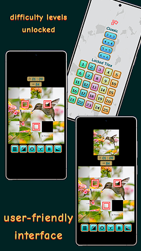 Sliding Puzzle - Locked Tiles ekran görüntüsü