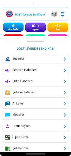 DOST İşveren Sendikası ekran görüntüsü