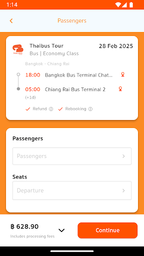 Thaibus Tour ekran görüntüsü