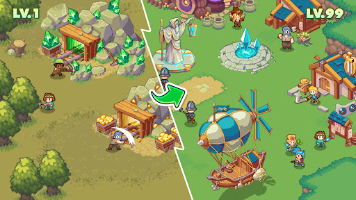 Guardian War: RPG Pixel Hero ekran görüntüsü
