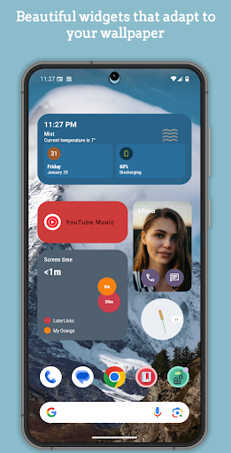 Android Widgets (Material U) ekran görüntüsü