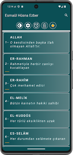 Esmaül Hüsna Ezber ekran görüntüsü