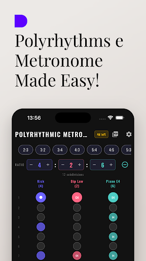 PolyRhythmic Metronome ekran görüntüsü