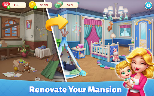 Baby Mansion-home makeover ekran görüntüsü