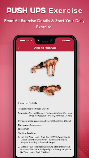 Push Ups Workout : Push Up Exe ekran görüntüsü