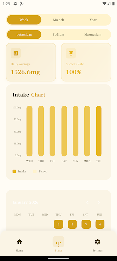 Simple Potassium Tracker ekran görüntüsü