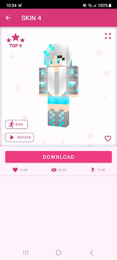 Girls Skins for Minecraft PE ekran görüntüsü