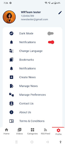 News App ekran görüntüsü