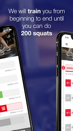 0-200 Squats Legs Trainer ekran görüntüsü