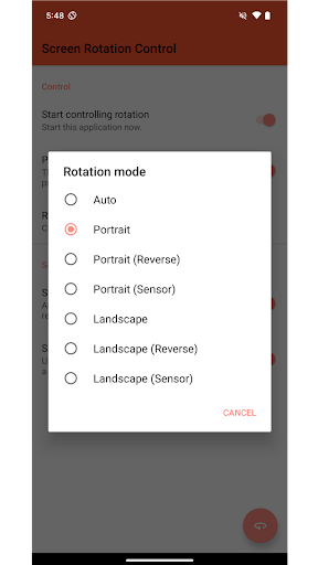 Screen Rotation Control:Lock ekran görüntüsü