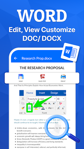 Docx Editor Documents Reader ekran görüntüsü