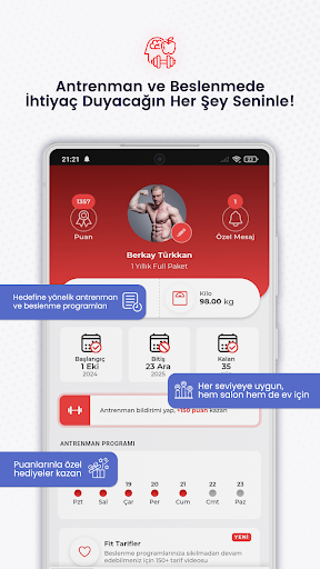 Berkay Türkkan Fitness ekran görüntüsü