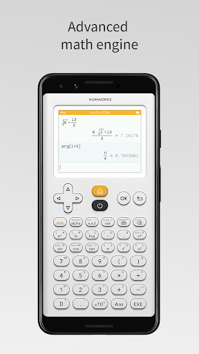NumWorks Graphing Calculator ekran görüntüsü