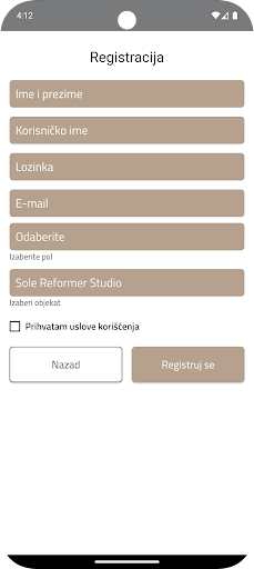 Sole Reformer Studio ekran görüntüsü