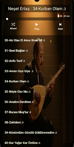 Neşet Ertaş Türküleri Mp3 ekran görüntüsü