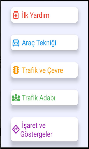 Ehliyet Sınavı Soru Bankası ekran görüntüsü