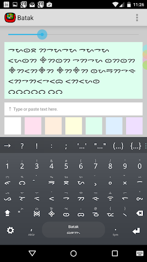 Batak Keyboard plugin ekran görüntüsü