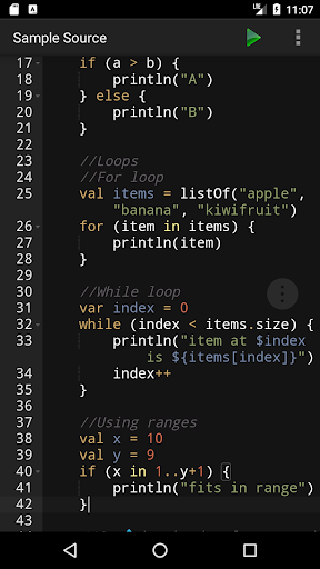 Kotlin Programming Compiler ekran görüntüsü