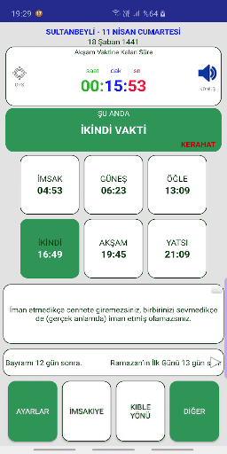 5 Vakit Namaz - Ezan Vakti ekran görüntüsü