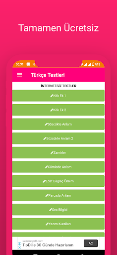 6. Sınıf Tüm Ders İnternetsiz ekran görüntüsü