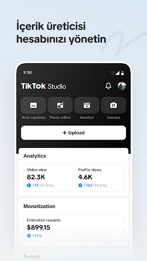 TikTok Studio ekran görüntüsü
