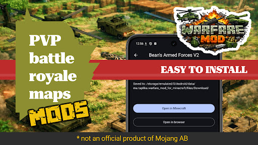 Warfare Mod for Minecraft PE ekran görüntüsü