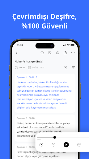 Sesi Yazıya Çevirme AI - Noker ekran görüntüsü