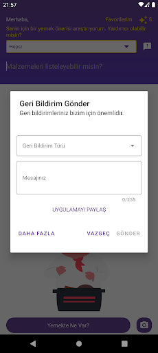 Yemekte Ne Var? ekran görüntüsü