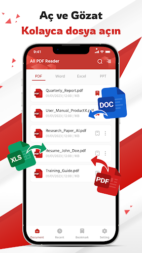 PDF Okuyucu: Word, Excel, PPT ekran görüntüsü