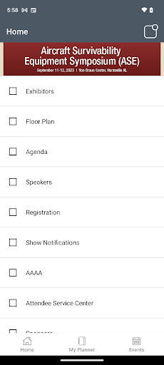 AAAA Events ekran görüntüsü