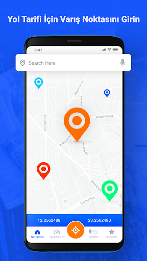 Sesli GPS ve sürüş Yönergeleri ekran görüntüsü
