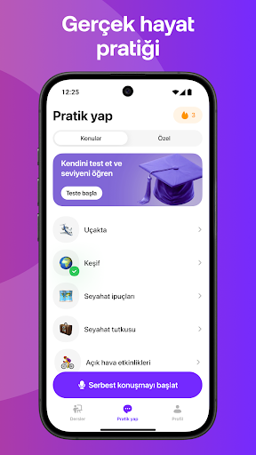 İngilizce Konuşun Praktika ekran görüntüsü