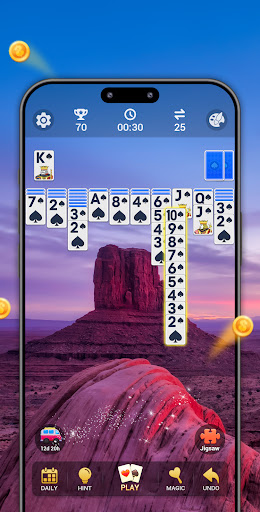 Spider Solitaire, Large Cards ekran görüntüsü