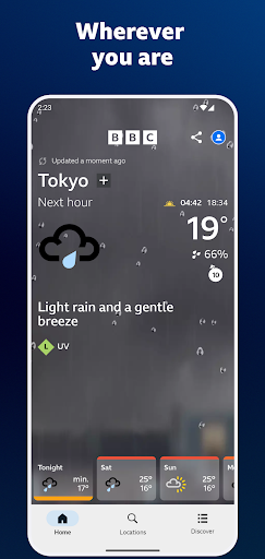 BBC Weather ekran görüntüsü