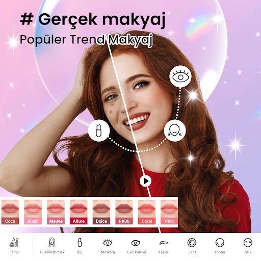 Fotoğraf Editörü - Yüz Makyajı ekran görüntüsü